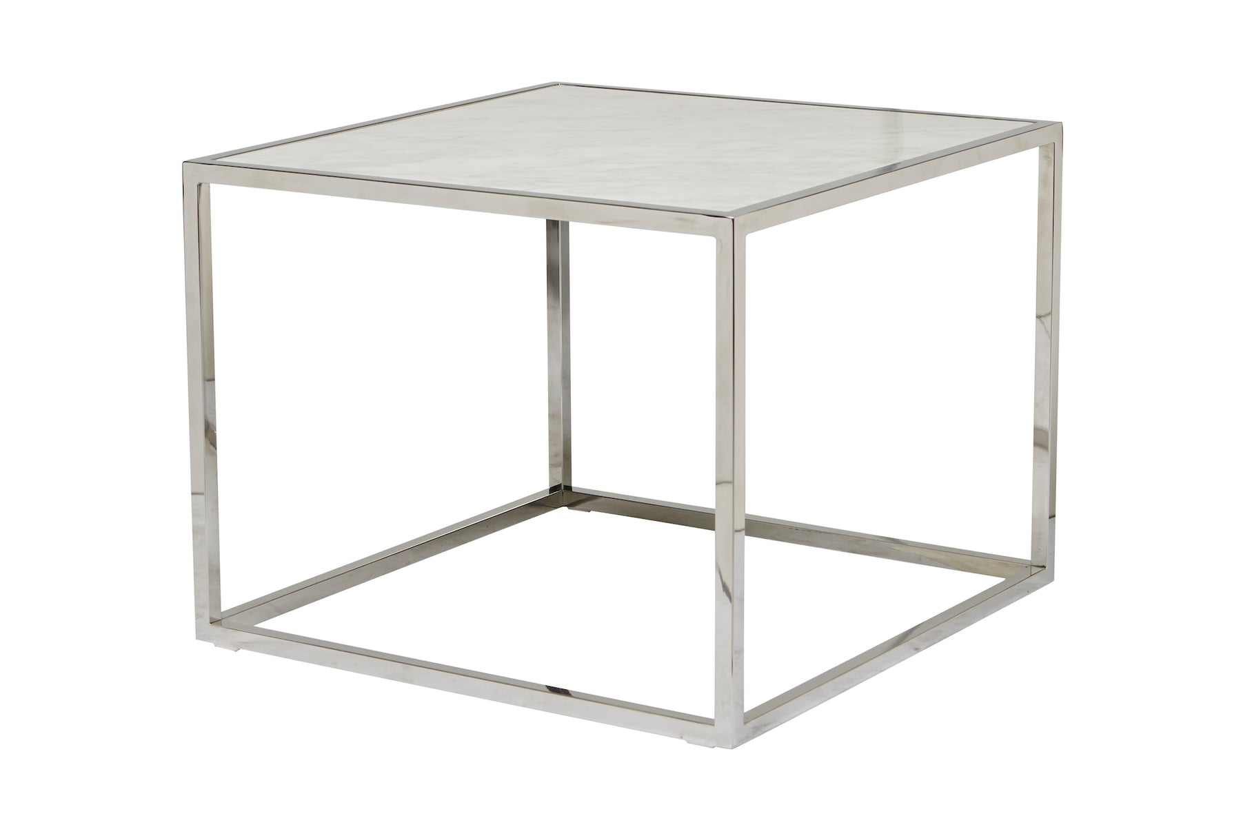 Elle Cube Marble Side Table