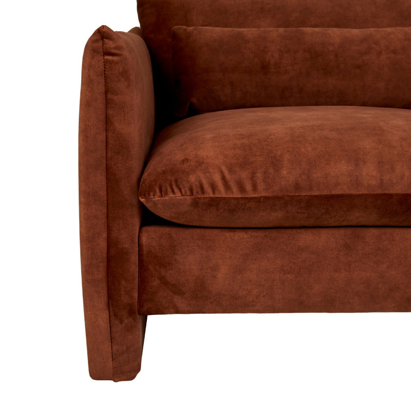 Sidney Peak Sofa Ch-Caper Vel