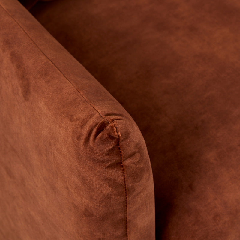 Sidney Peak Sofa Ch-Caper Vel