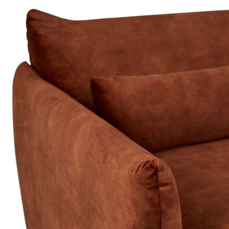 Sidney Peak Sofa Ch-Caper Vel