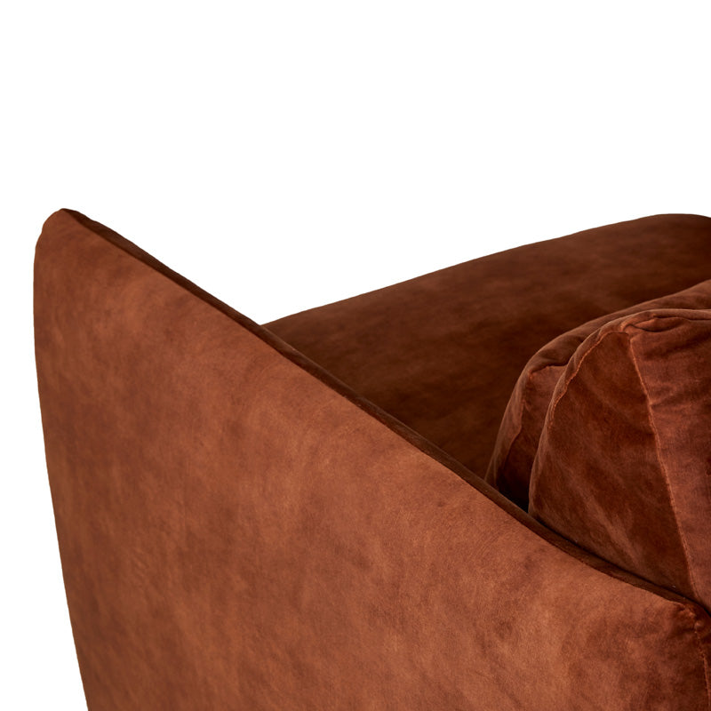 Sidney Peak Sofa Ch-Caper Vel