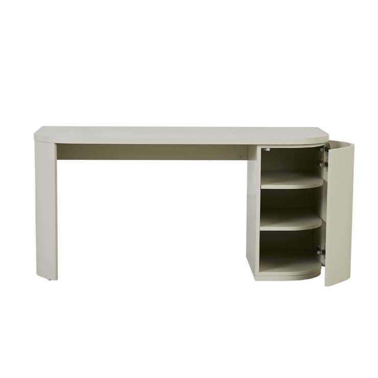 Orson Round Desk - Putty