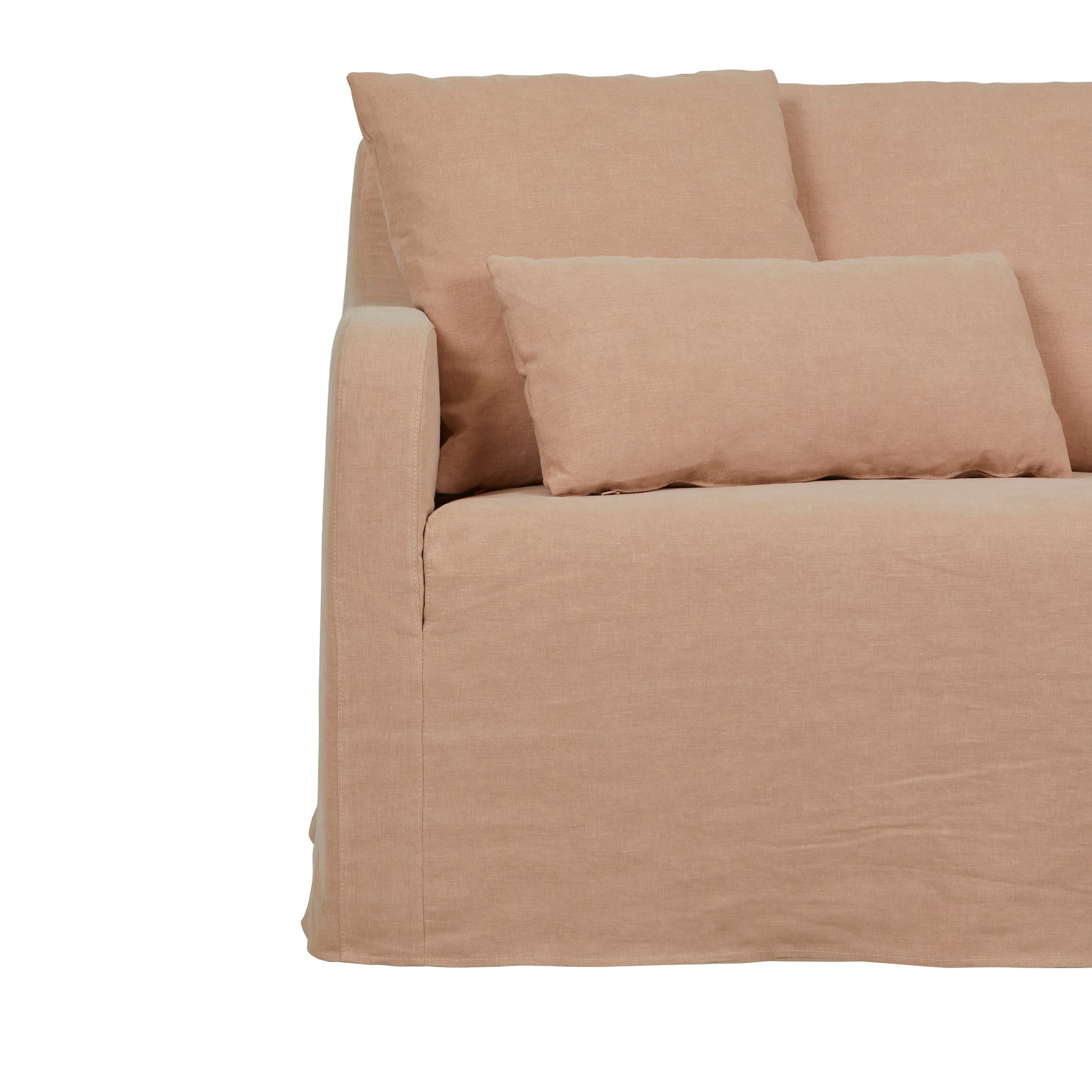 Sidney Slip Sofa Chair-Milk Linen