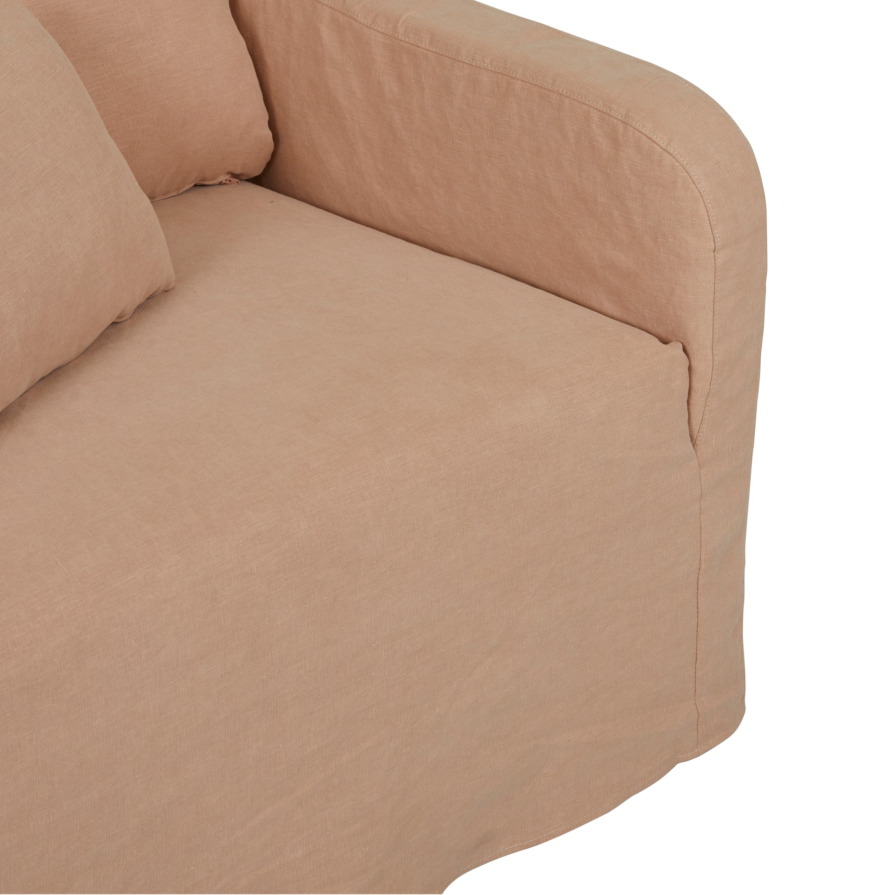 Sidney Slip Sofa Chair-Milk Linen