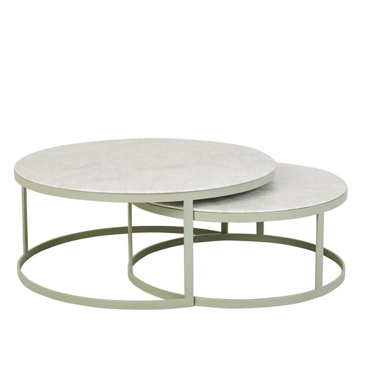 Elle Round Nest Flat Coffee Table