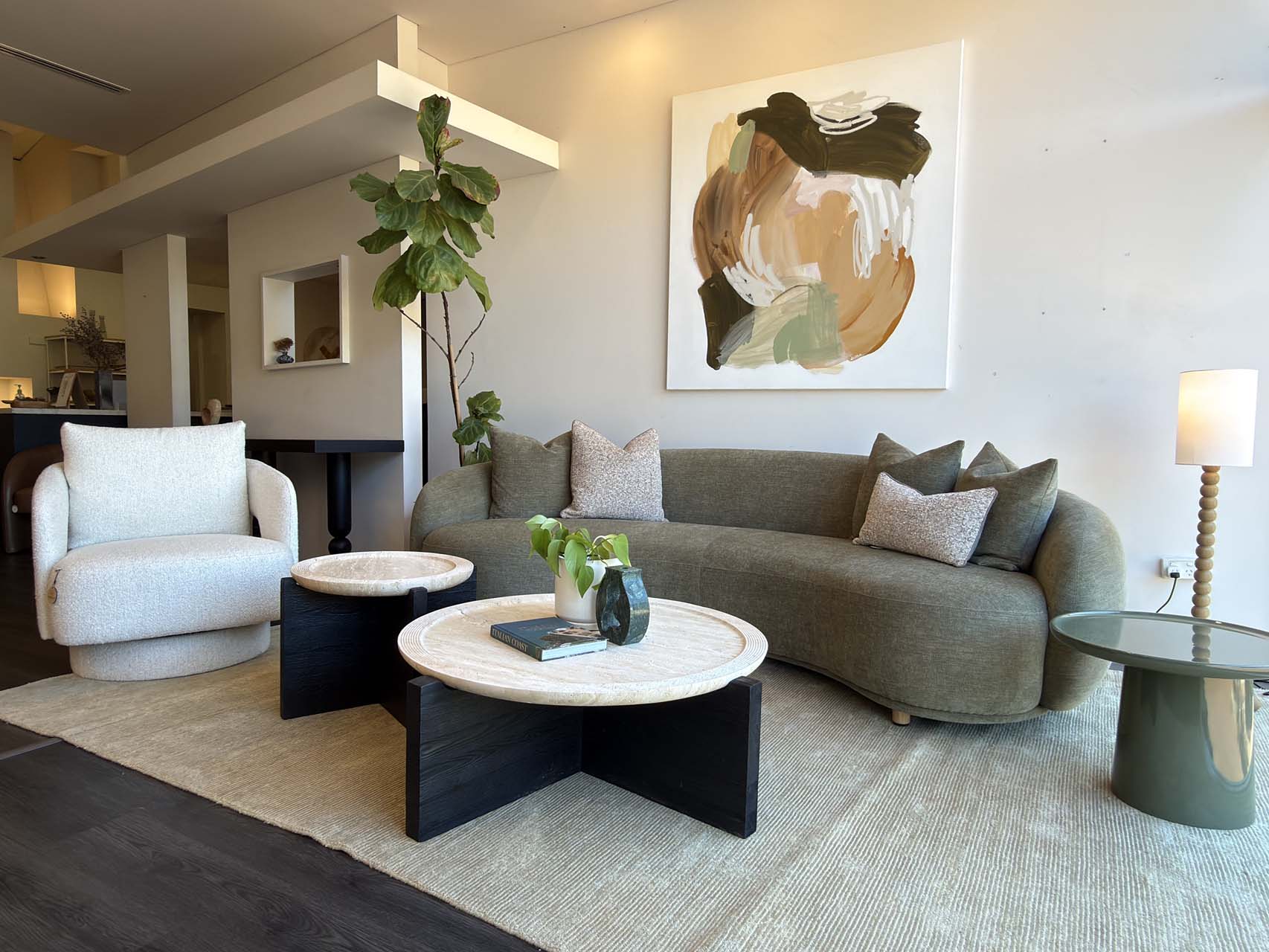 Empire 4 Seater Curved Sofa