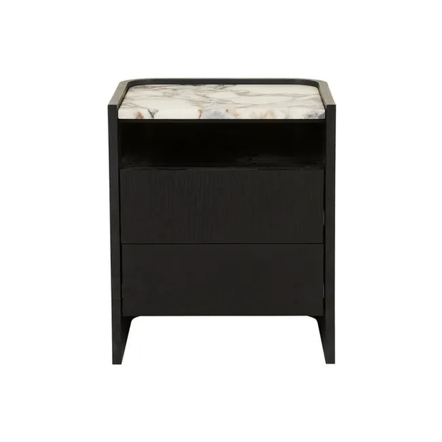 Elsie Lg Bedside -MatW/DarkOak