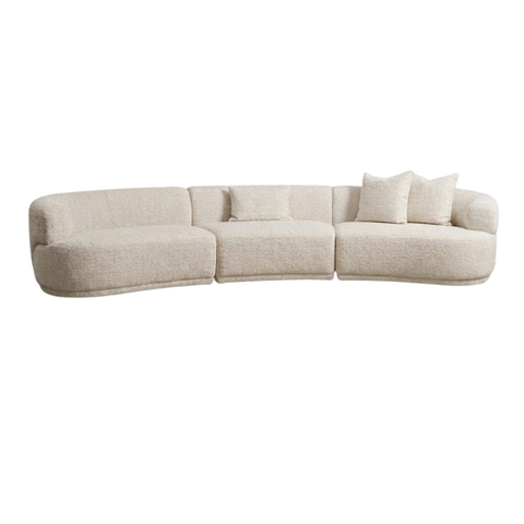 Solenne Curved 3 Piece Sofa