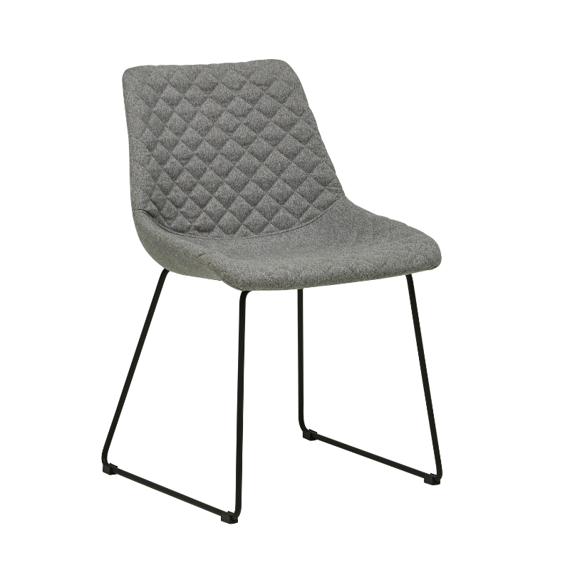 Henri Dining Chair-Bk/Gunmetal