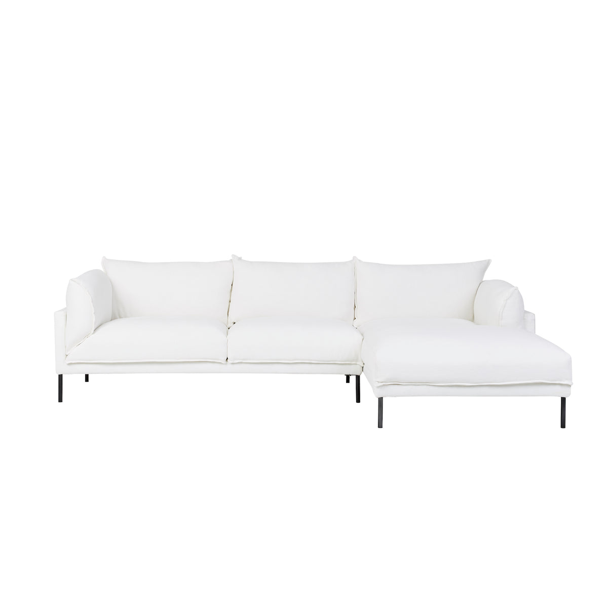 Cove Sleek 3 Seater Right Chaise Set