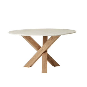 Hudson Marble Round Dining Table