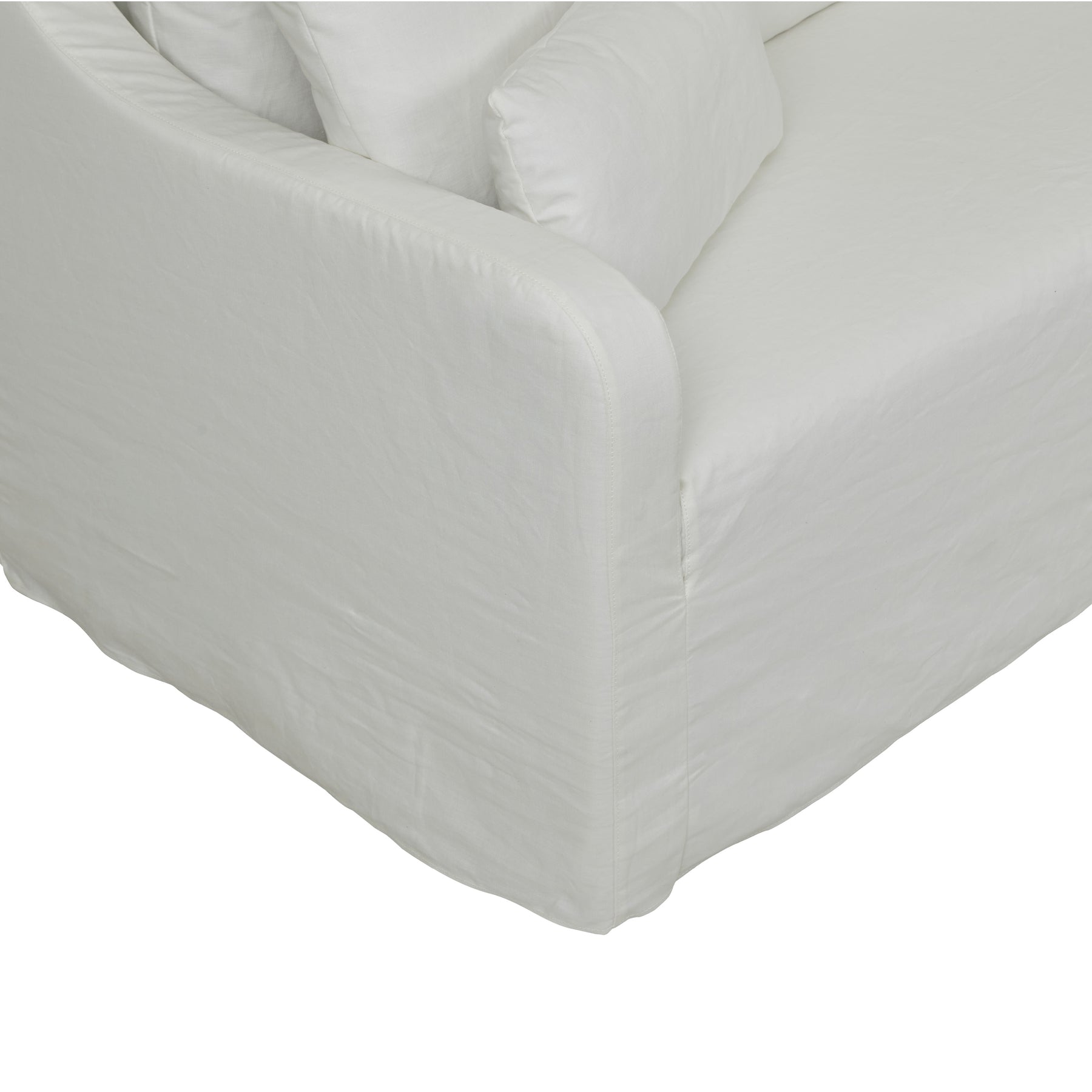 Sidney Slip 3S Sofa- Milk Linen
